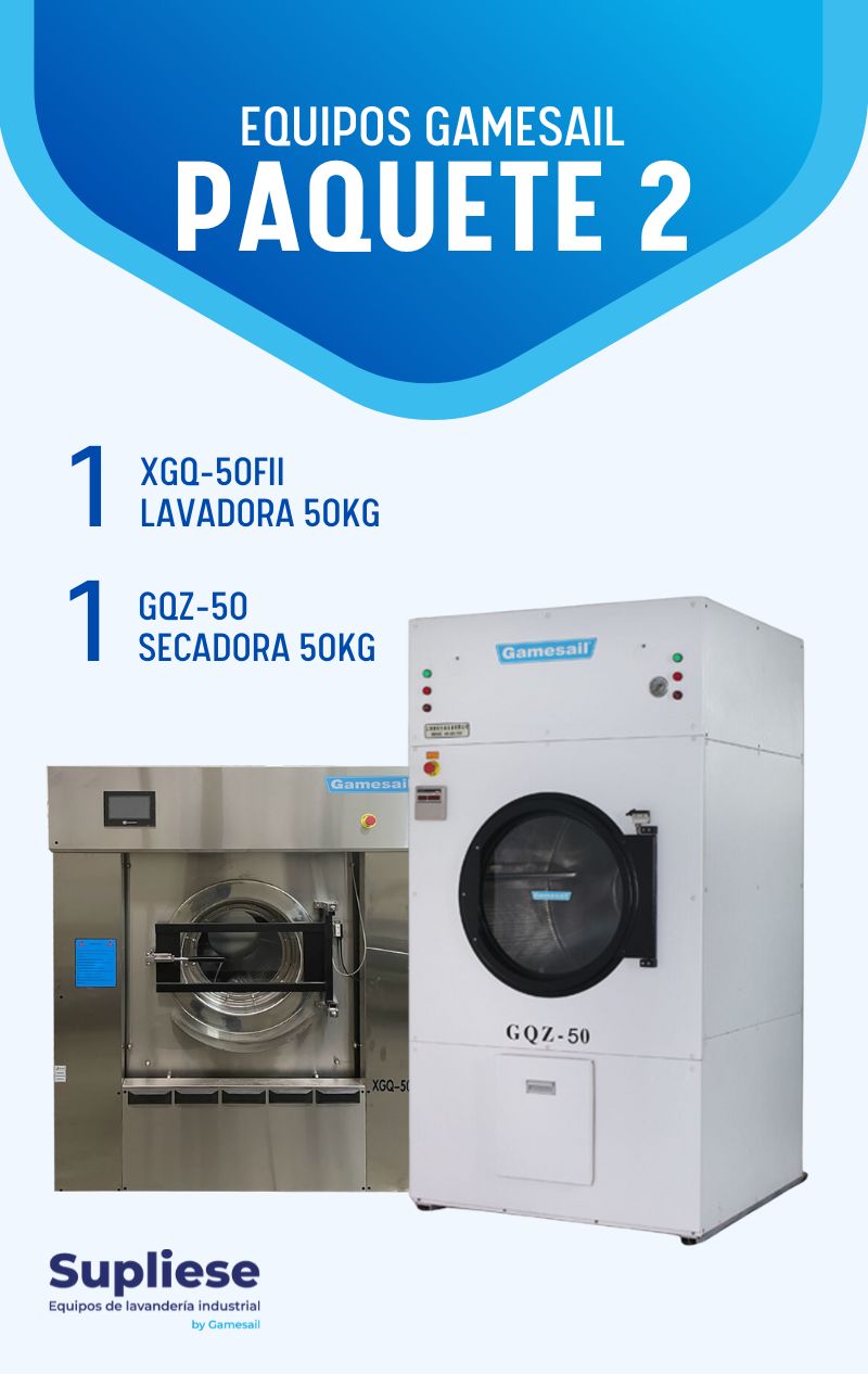 venta de equipos de lavandería industrial